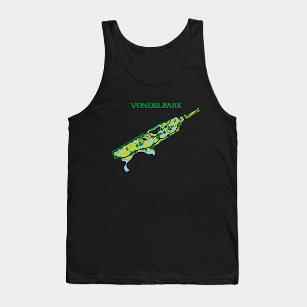 Vondelpark Amsterdam map Tank Top by Modnay